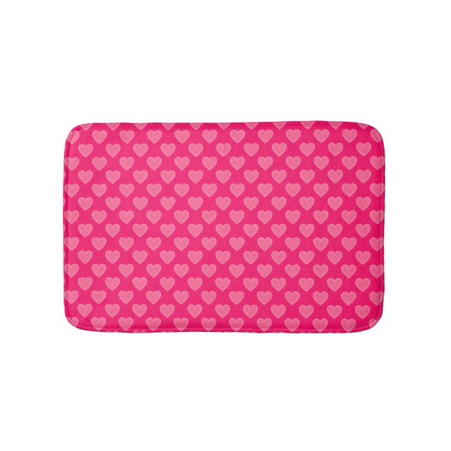 Tapis De Bain Coeurs roses (Devant)