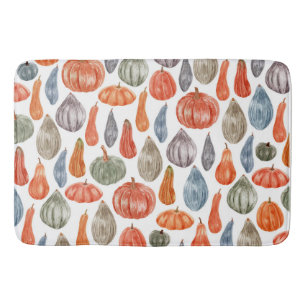 Tapis De Bain Collection Citrouille couleur aquarelle 
