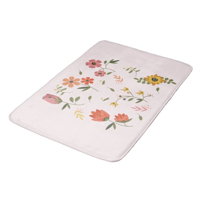 Tapis De Bain collection de fleurs (Angle)