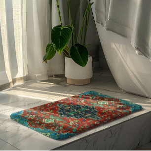 Tapis De Bain Conception colorée de tapis ethniques