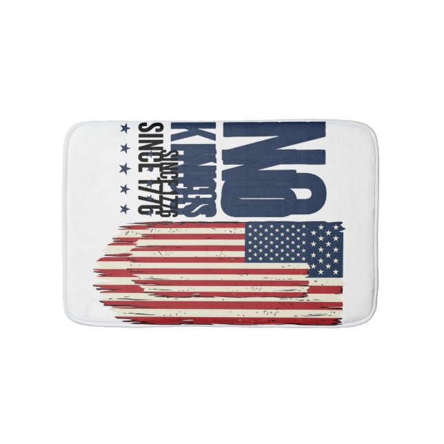 Tapis De Bain Conception de chemise de drapeau patriotique sans  (Devant)