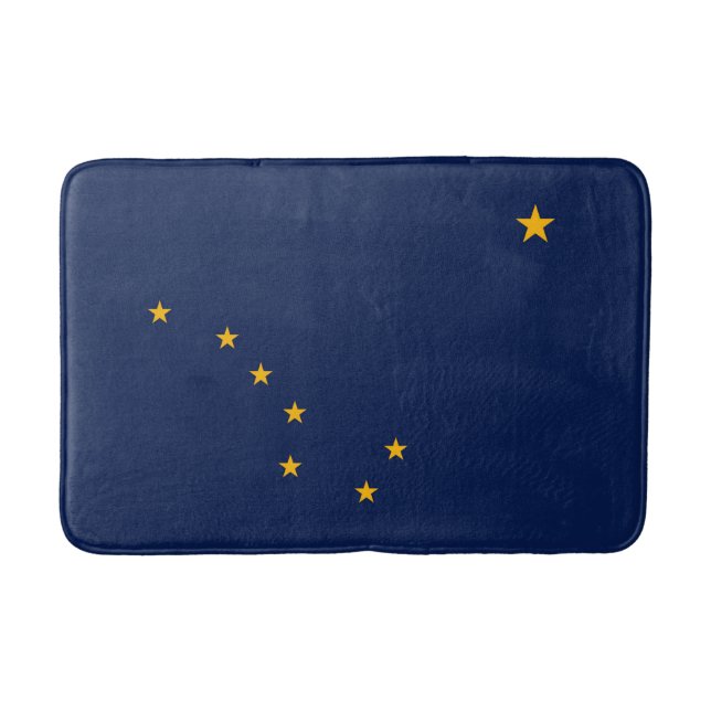 Tapis De Bain Conception du drapeau de l'État de l'Alaska (Devant)