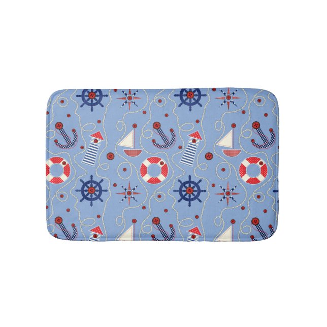 Tapis De Bain Conception nautique de patchwork (Devant)