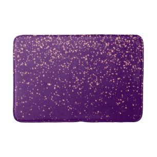 Tapis De Bain Confetti personnalisé Parties scintillant en or vi