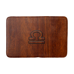 Tapis De Bain Connexion Libra sur la décoration style acajou
