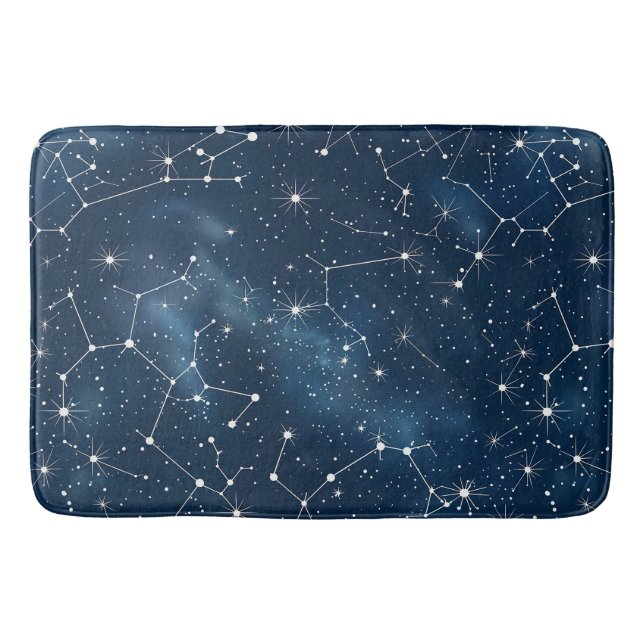 Tapis De Bain Constellation céleste - Nuit étoilée (4) (Devant)