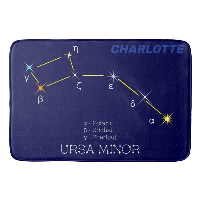 Tapis De Bain Constellation de l'hémisphère Nord Ursa mineure (Devant)