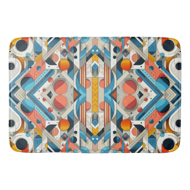 Tapis De Bain Contemporary Abstract Design (Devant)