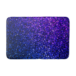 Tapis De Bain Cool brillant brillant bleu brillant