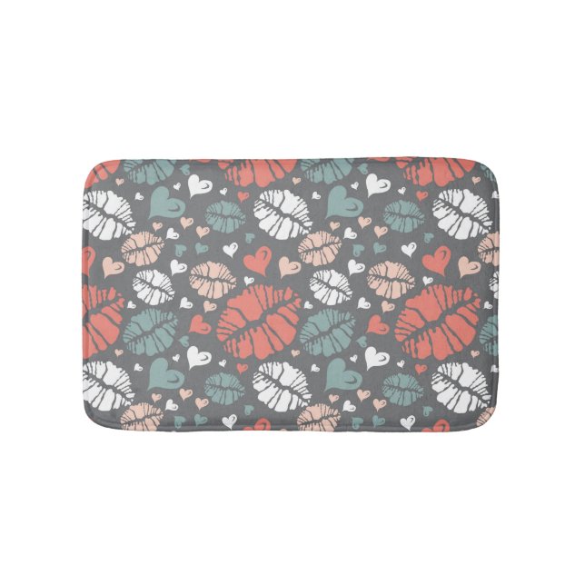 Tapis De Bain Copie de baiser et motif de coeur (Devant)
