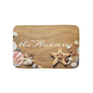 Tapis De Bain Coquillages de sable Ocean Nom