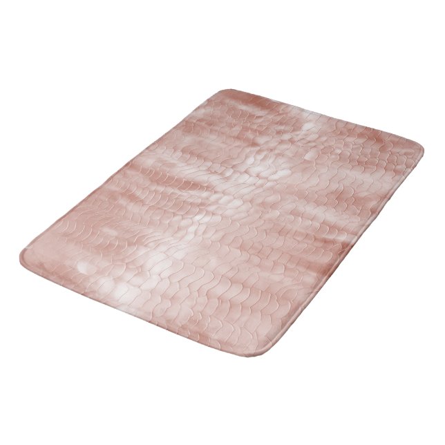 Tapis De Bain Coquille blanche rose pâle (Angle)