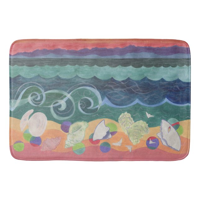 Tapis De Bain Coquilles - Sous Les Marches Sauvages (Devant)
