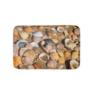 Tapis De Bain Coquilles sur une plage sablonneuse Andalousie,