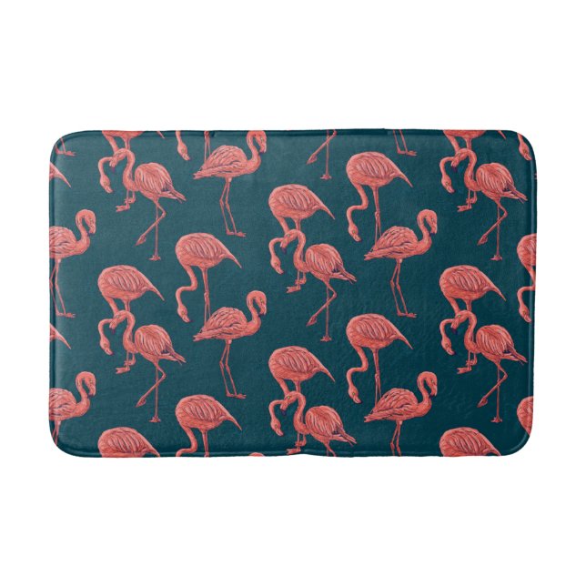 Tapis De Bain Corail vivant modèle flamingo (Devant)