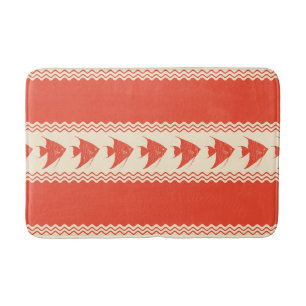 Tapis De Bain Coral Coastal Angelfish Stripes