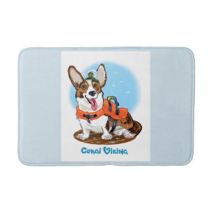Tapis De Bain Corgi Bathmat, très doux.