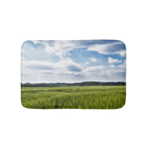 Tapis De Bain Corneilles vertes et ciels bleus