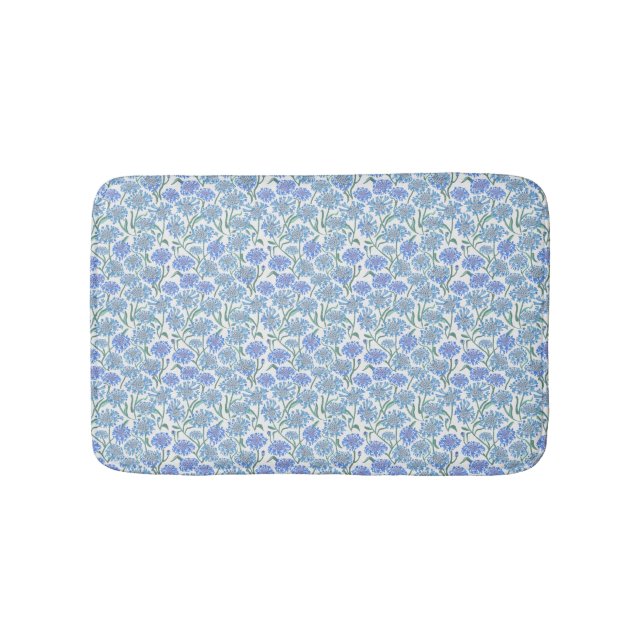 Tapis De Bain Cornflowers In Crayon Blue (Devant)