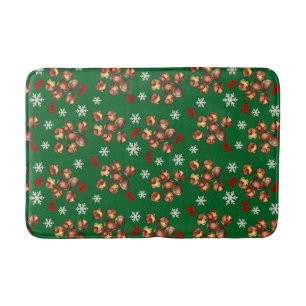 Tapis De Bain Cosy Châtaignes Rôties Et Pneus Hiver