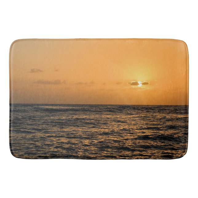 Tapis De Bain Coucher de soleil d'Hawaii (Devant)