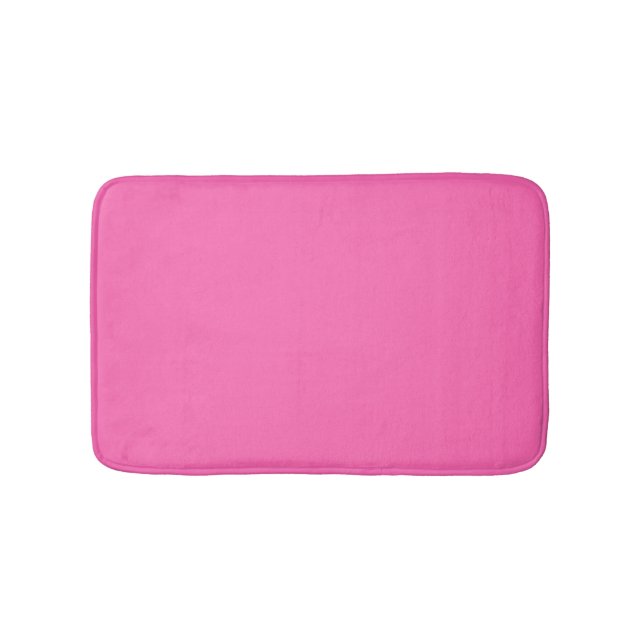 Tapis De Bain Couleur solide rose chaud (Devant)