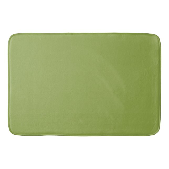 Tapis De Bain Couleur solide verte à citron vert moyen (Devant)