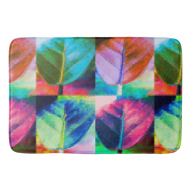 Tapis De Bain Couleurs feuille (Devant)