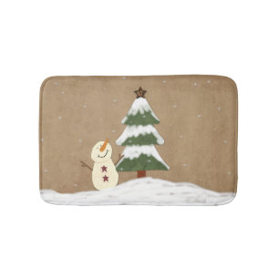 Tapis De Bain Country Christmas Tree Bath Mat