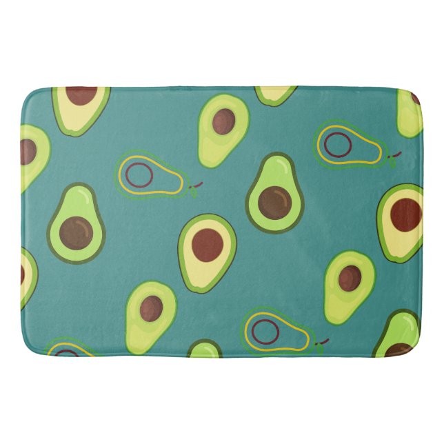 Tapis De Bain Coupe Avocado été Vert dégradé Motif (Devant)