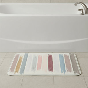 Tapis De Bain Coups de pinceau pastel 