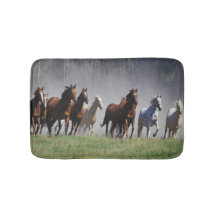 Tapis de bain courant de chevaux
