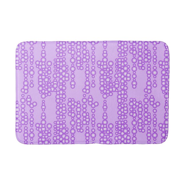 Tapis De Bain Courant des bulles, nuances de lavande (Devant)