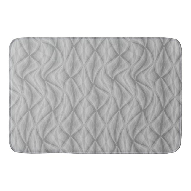 Tapis De Bain Courbes Echo - Mat de bain géométrique ondulé (Devant)
