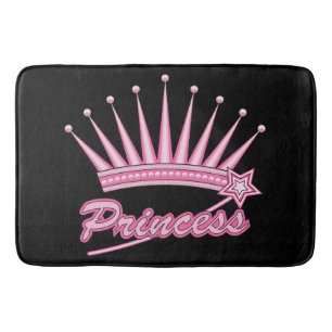 Tapis De Bain Couronne rose princesse