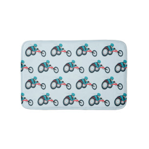 Tapis De Bain Course en fauteuil roulant