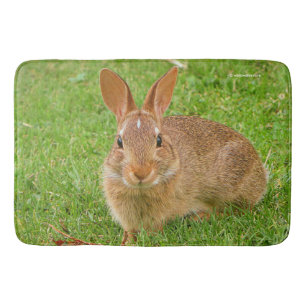 Tapis De Bain Couteau Bunny Chewing Greens sur le Golf Fairway