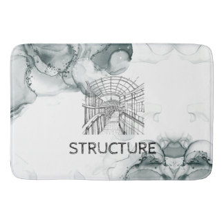 Tapis De Bain Couverture d'aquarelle teinte Leeds