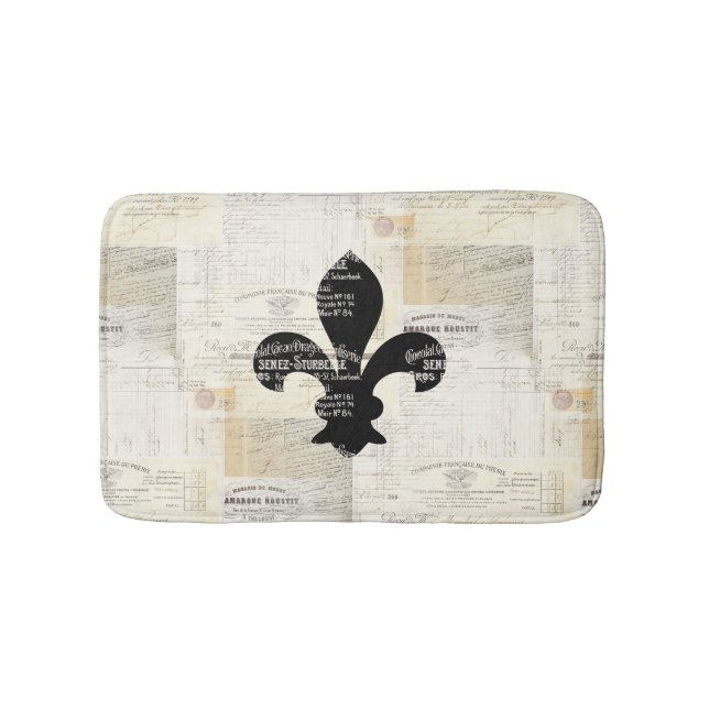 Tapis De Bain Couverture de Bath d'éphémères de Vintage Fleur de (Devant)