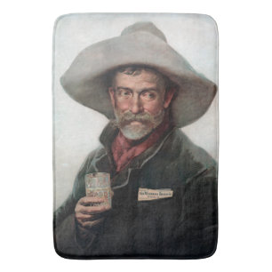 Tapis De Bain Cowboy espagnol Ranchero dans le Vieux-Ouest Saloo