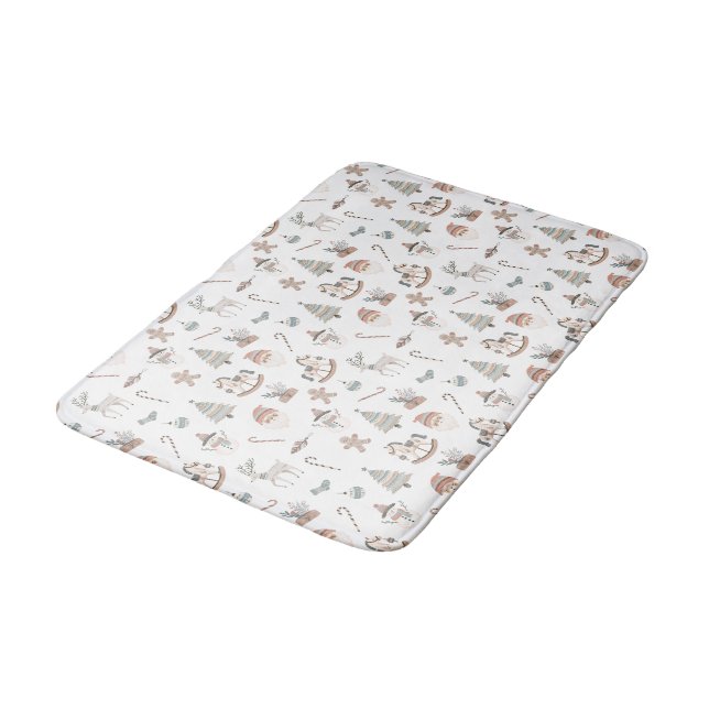 Tapis De Bain Cozy Boho Christmas (Angle)