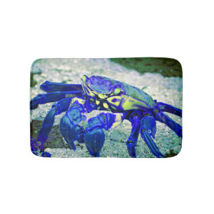 Tapis De Bain Crabe bleu rare