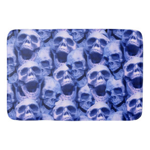 Tapis De Bain Crâne bleu foncé