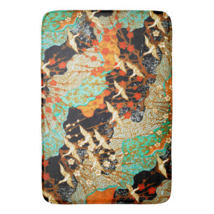 Tapis De Bain CRANES VOLONTAIRES AVEC FLEURS PRINTEMPS Floral ja