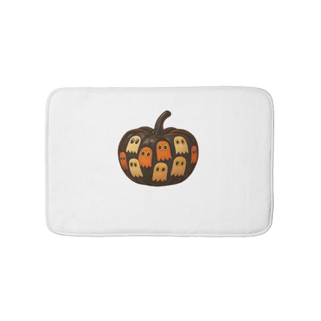 Tapis De Bain Creeper Citrouille Ghosts Halloween Cadeau classiq (Devant)