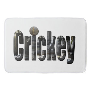 Tapis De Bain Crickey : Mot D'Argot Aussie Fabriqué Avec Des Cro