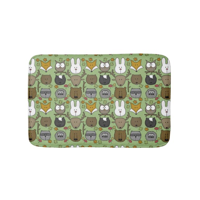 Tapis De Bain Critère des bois - Meilleurs amis forestiers (Devant)