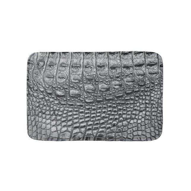 Tapis De Bain Crocodile Noir : Météo Noire Mystique (Devant)