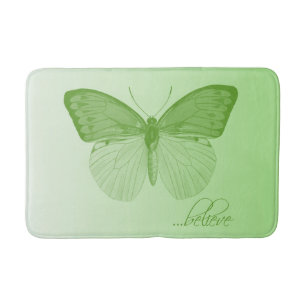 Tapis De Bain Croire la chaux papillon