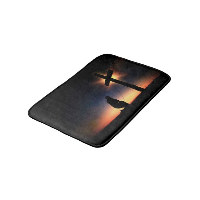 Tapis De Bain Croix de crucifixion Jésus-Christ (Angle)